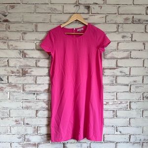 Chelsea28 crape shift dress size small bright pink